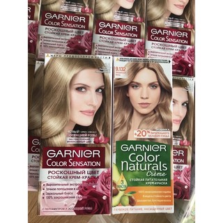 Màu nhuộm dưỡng tóc Garnier Color Naturals Cream chuẩn xách tay Nga