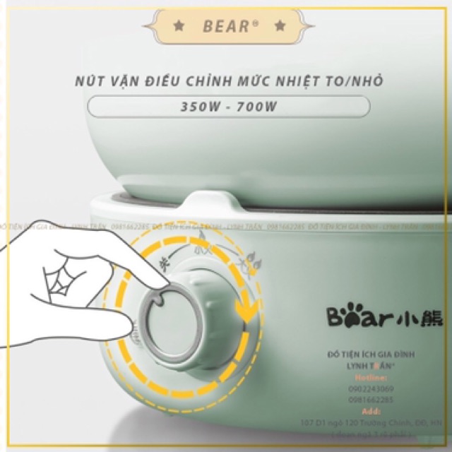 BẾP NỒI ĐIỆN ĐA NĂNG 2.5L BEAR®️CHÍNH HÃNG GIÁ TỐT