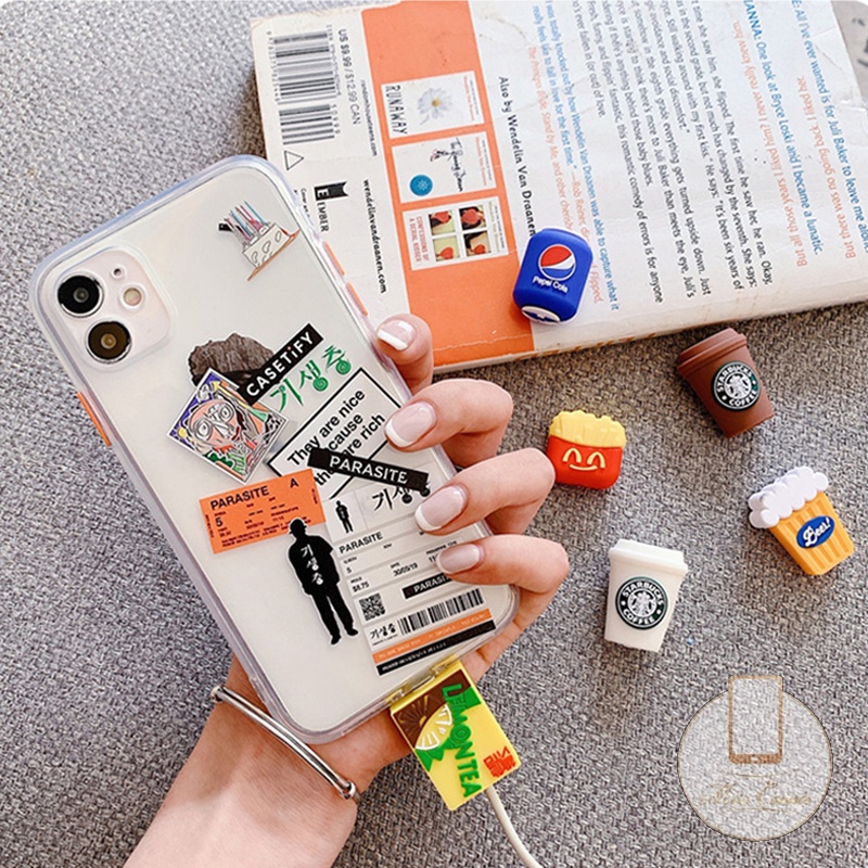 Phụ kiện bảo vệ đầu dây cáp hình dáng tùy chọn dễ thương