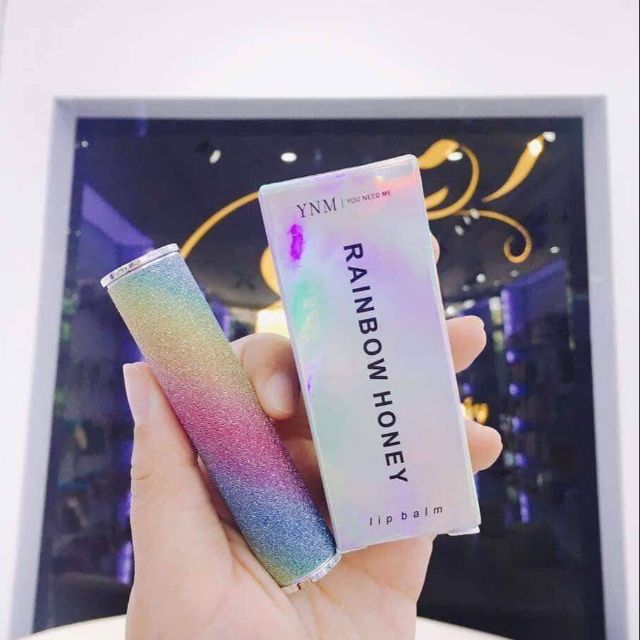 SON DƯỠNG CẦU VỒNG YNM Rainbow Honey Lip mẫu mới 2021