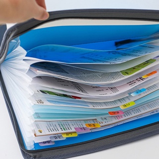 A4 Multi-layer Organ Bag Zipper Information Briefcase Document File Folder Pack