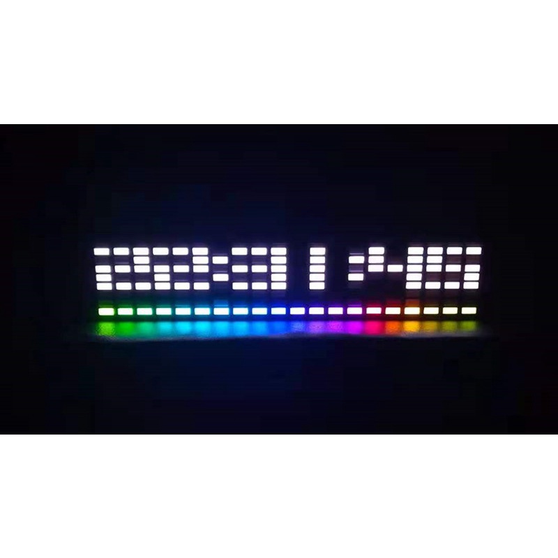 Đèn Led ARGB Nháy Theo Nhạc, Bảng Đèn Led, Màn Hình Trang Trí Có Cảm Ứng Âm Thanh Music Spectrum 10 Chế độ