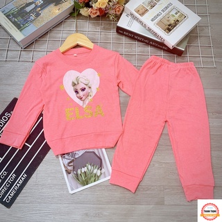 Set bộ quần áo thu đông trẻ em THANH THỊNH 7-17kg dành cho bé gái mẫu ELSA. Chất liệu đẹp, đường may kỹ.MA104