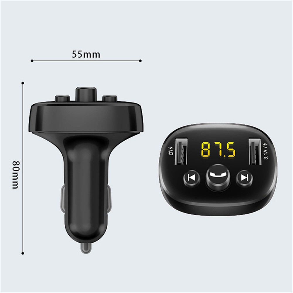 Tẩu Sạc Nhanh Usb Bluetooth 5.0 Tích Hợp Máy Nghe Nhạc Mo3 Cho Xe Hơi