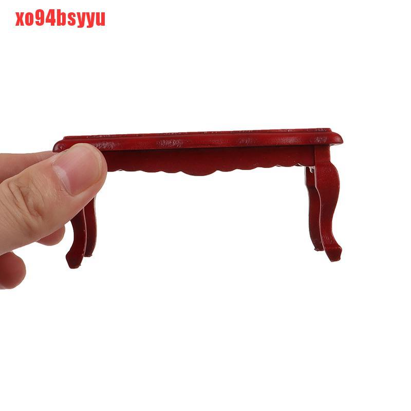 Bàn Uống Trà / Cà Phê Bằng Gỗ Tỉ Lệ 1: 12 Độc Đáo Trang Trí Nhà Búp Bê Xo94Bsyu