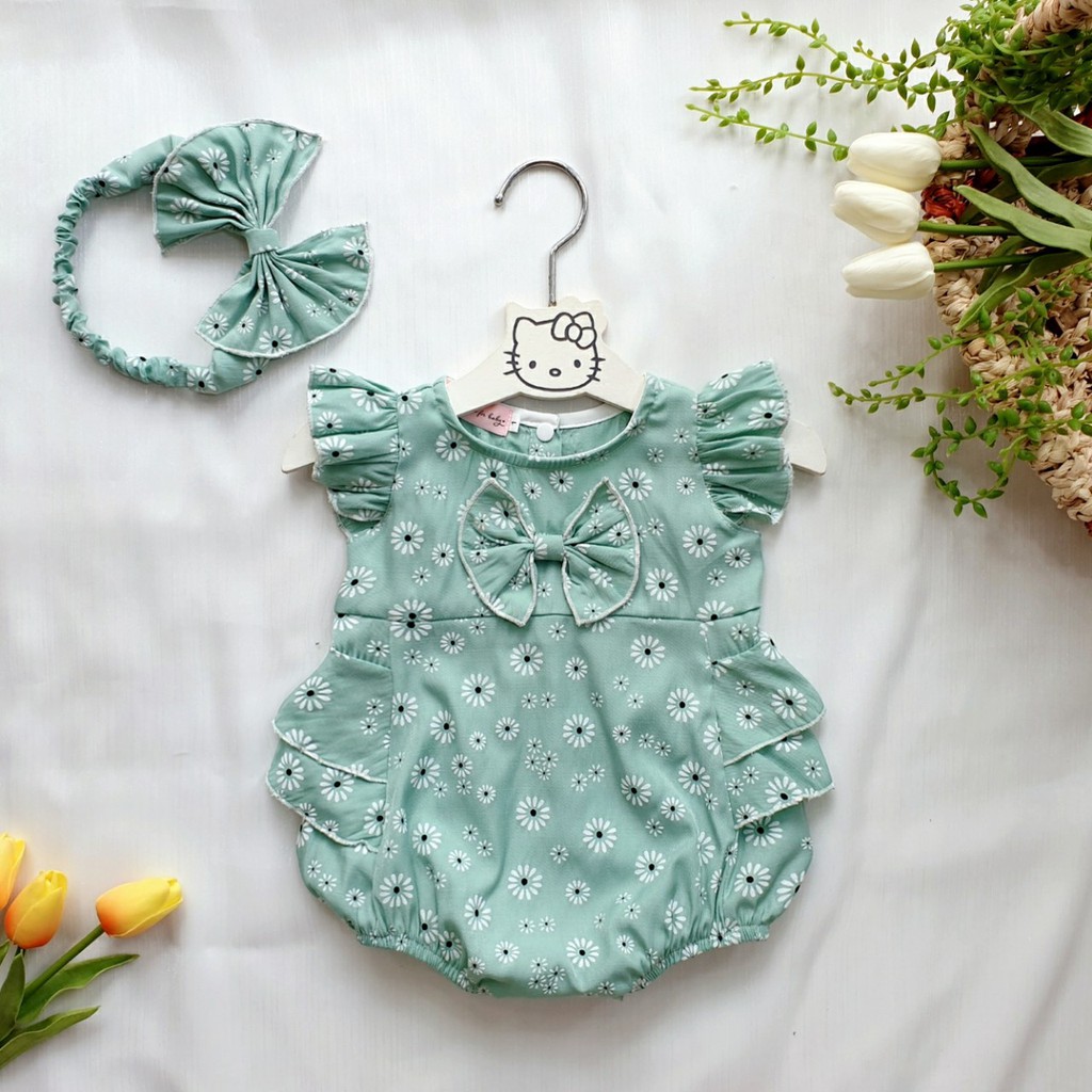 SALE BỘ BODY KÈM TU BAN CÚC XANH BẠC HÀ THIẾT KẾ CAO CẤP SIZE 3-13KG
