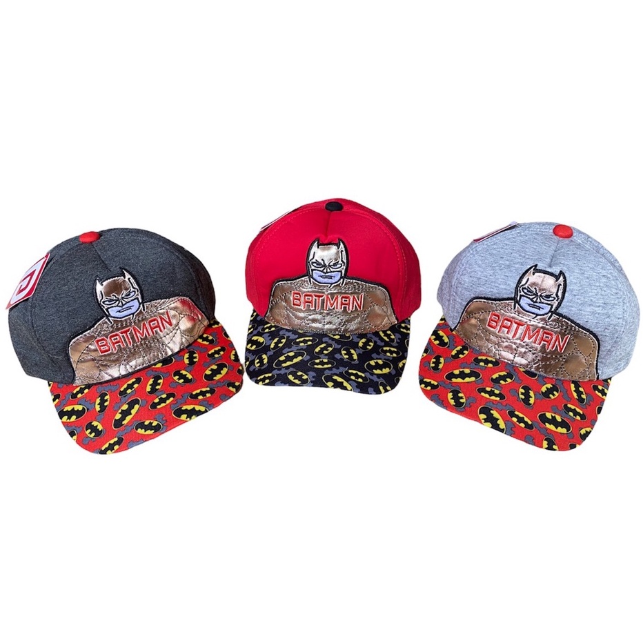 Mũ lưỡi trai cho bé 2-8 tuổi thêu Nhện cho bé có tăng đơ- BATMAN