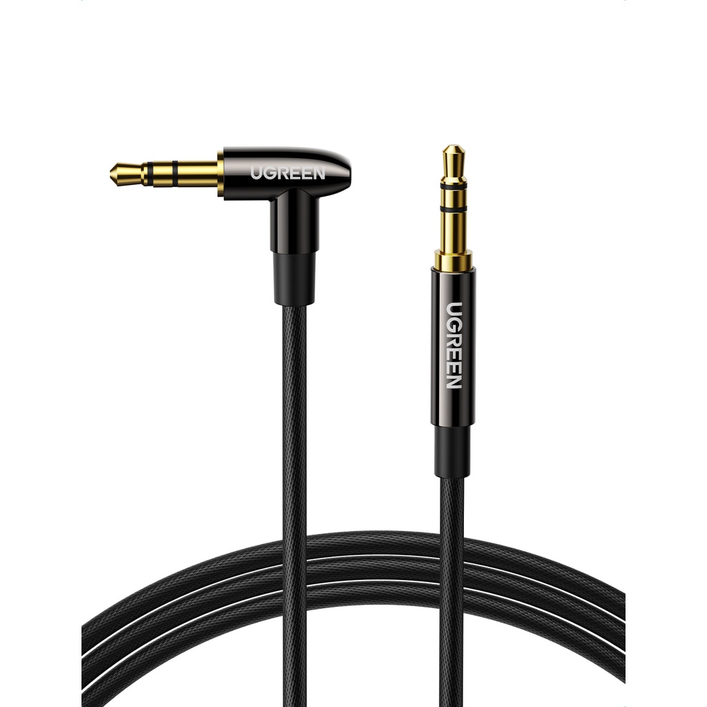 Cáp âm thanh Ugreen Hi-Fi bện nilon giắc cắm 3.5mm dùng cho xe hơi