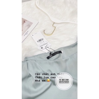 ✨BÁN SỈ✨ĐẦM LỤA XANH LỆCH VAI ĐÍNH NGỌC EO