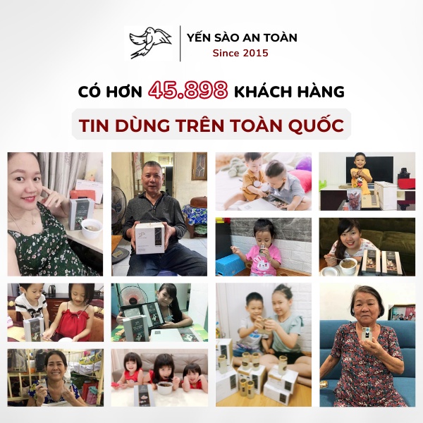 YẾN SÀO KHÁNH HOÀ NGUYÊN CHẤT, dòng yến Baby, Yến vuông chia sẵn tiện lợi 1 lần chưng 36 miếng/100g Yến Sào An Toàn