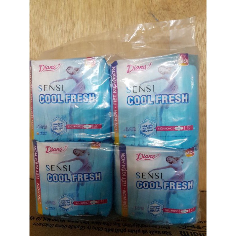 Combo 4 gói BVS Cool Mỏng Cánh 20 miếng