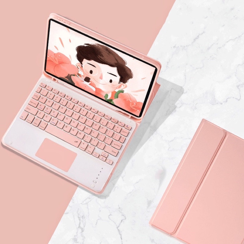 Bộ bao da kèm bàn phím trackpad bluetooth cho ipad pro 11/ipad air 5/air 4 thành laptop tại Nguyễn Gia group Quận 5