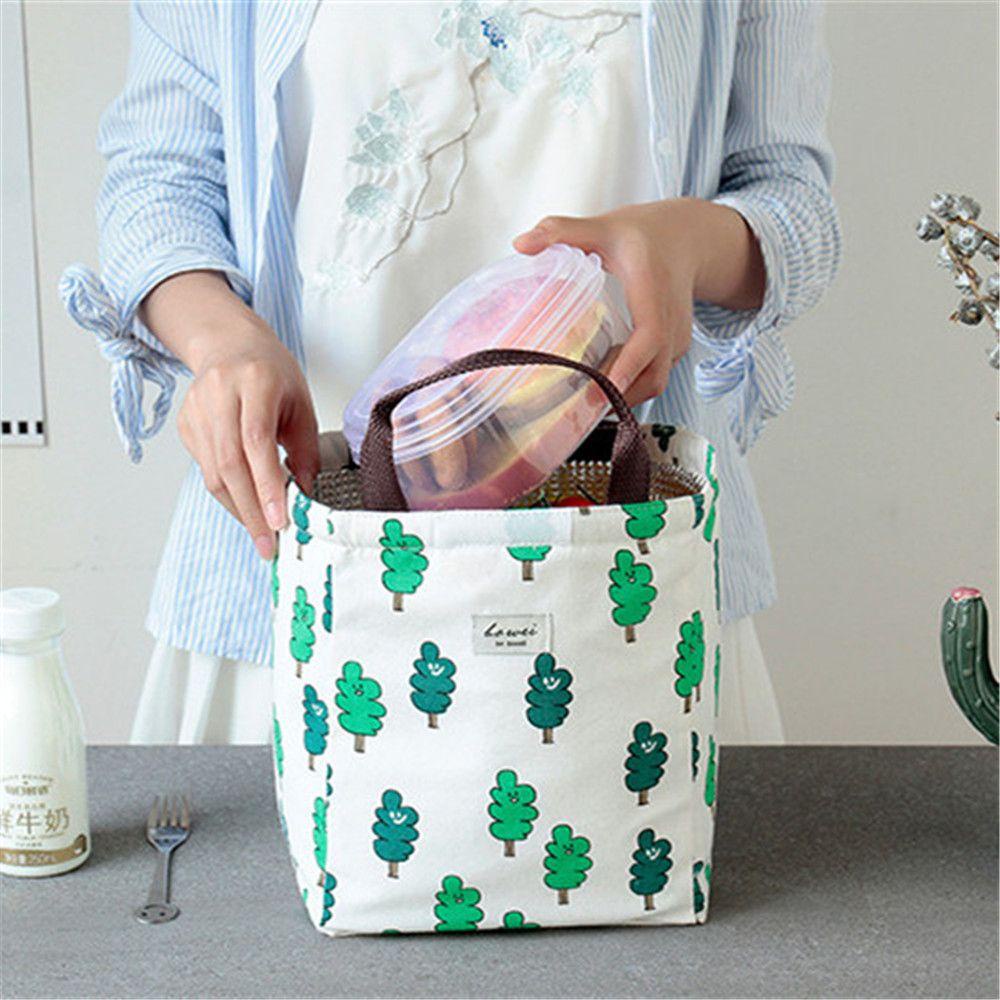 Túi Đựng Hộp Cơm Trưa Họa Tiết Hoạt Hình Dễ Thương