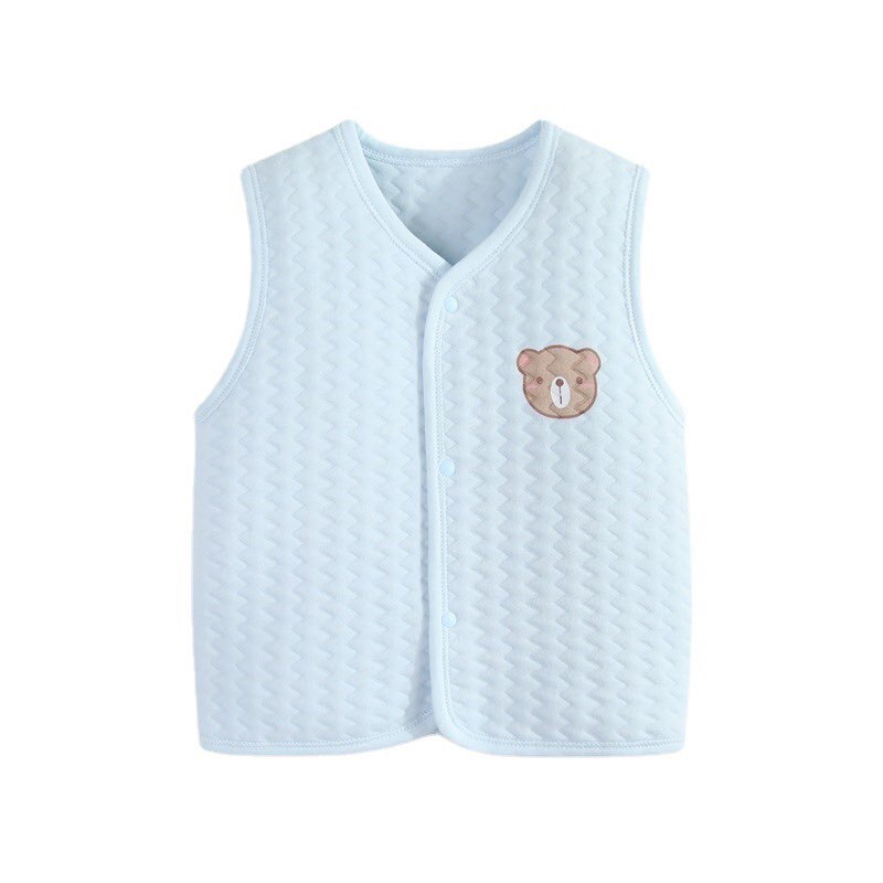 𝗦𝗵𝗼𝗽 𝗠𝗲̣ 𝗕𝗼𝗯 𝟴𝟲 - Áo khoác gile cotton trần bông cho bé trai và bé gái