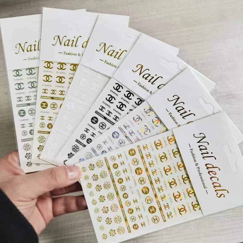 Sticker dán móng nail 100 mẫu mới
