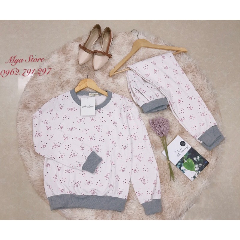 Bộ Nỉ Bông Nữ Nhiều Hoạ Tiết Chất Nỉ Lót Lông 👘 Rẻ Vô Địch 👘 Dày Dặn (ĐƯỢC CHỌN MÀU) | BigBuy360 - bigbuy360.vn