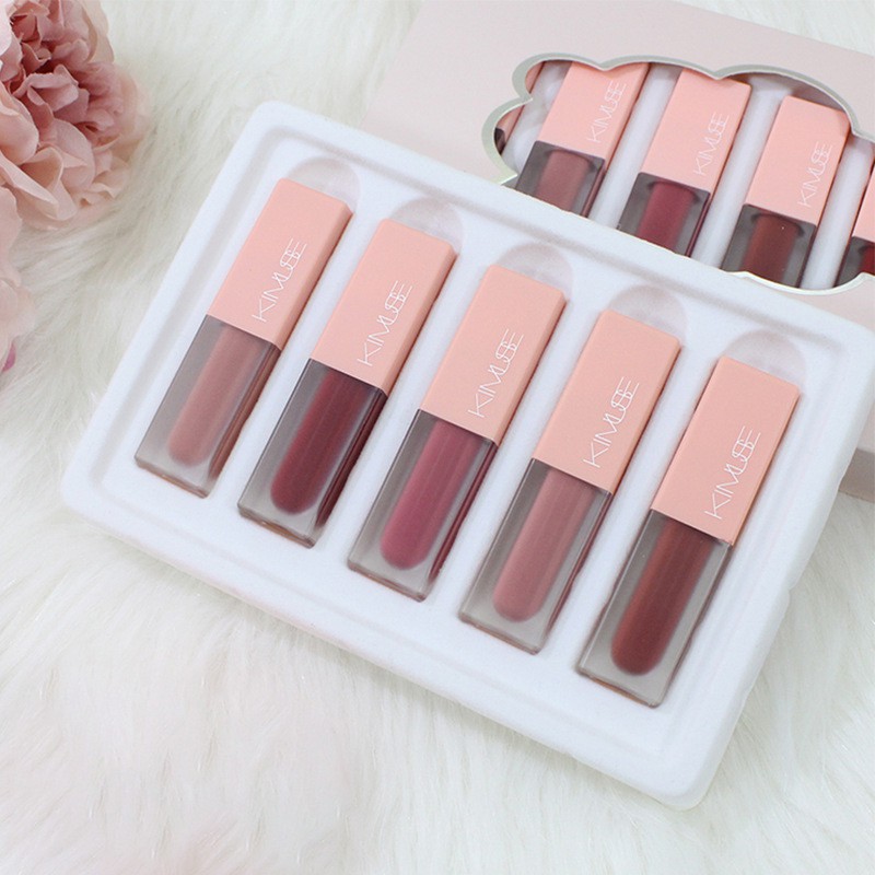 VEET (Hàng Mới Về) Set 5 Thỏi Son Kem Kimuse Tông Lì Chống Nước Lâu Trôi | BigBuy360 - bigbuy360.vn