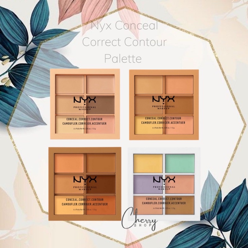 Bảng tạo khối và che khuyết điểm NYX Conceal Correct Contour Palette (1.5g)