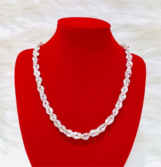DÂY CHUYỀN XOẮN BẠC H256