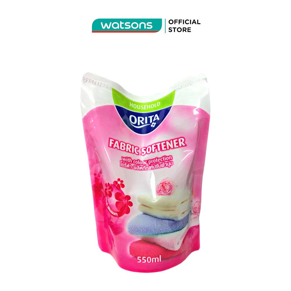 Nước Xả Vải Orita Fabric Softener Pink Blossom Hương Hoa Hồng 550ml