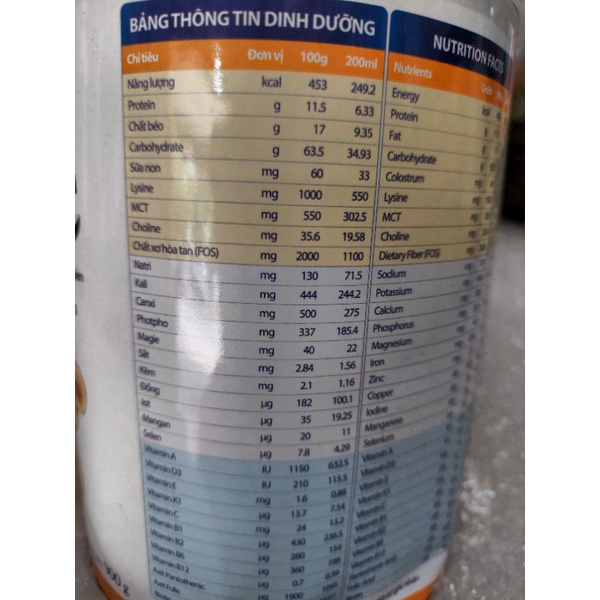 SỮA YOSURE PEDIA 6-36/900G/DATA 5/24