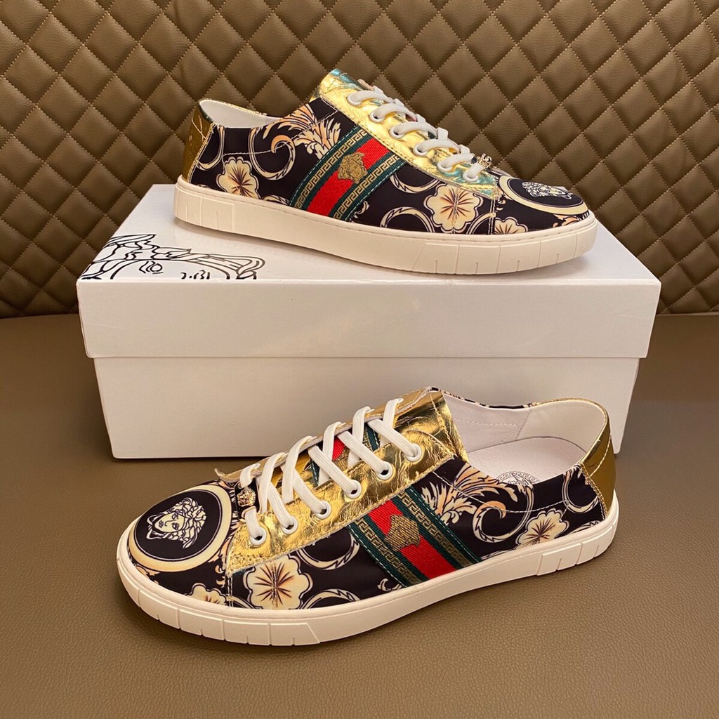 Giày sneakers nam da thật VERSACE thiết kế ấn tượng, bắt mắt mang đến phong cách mới lạ