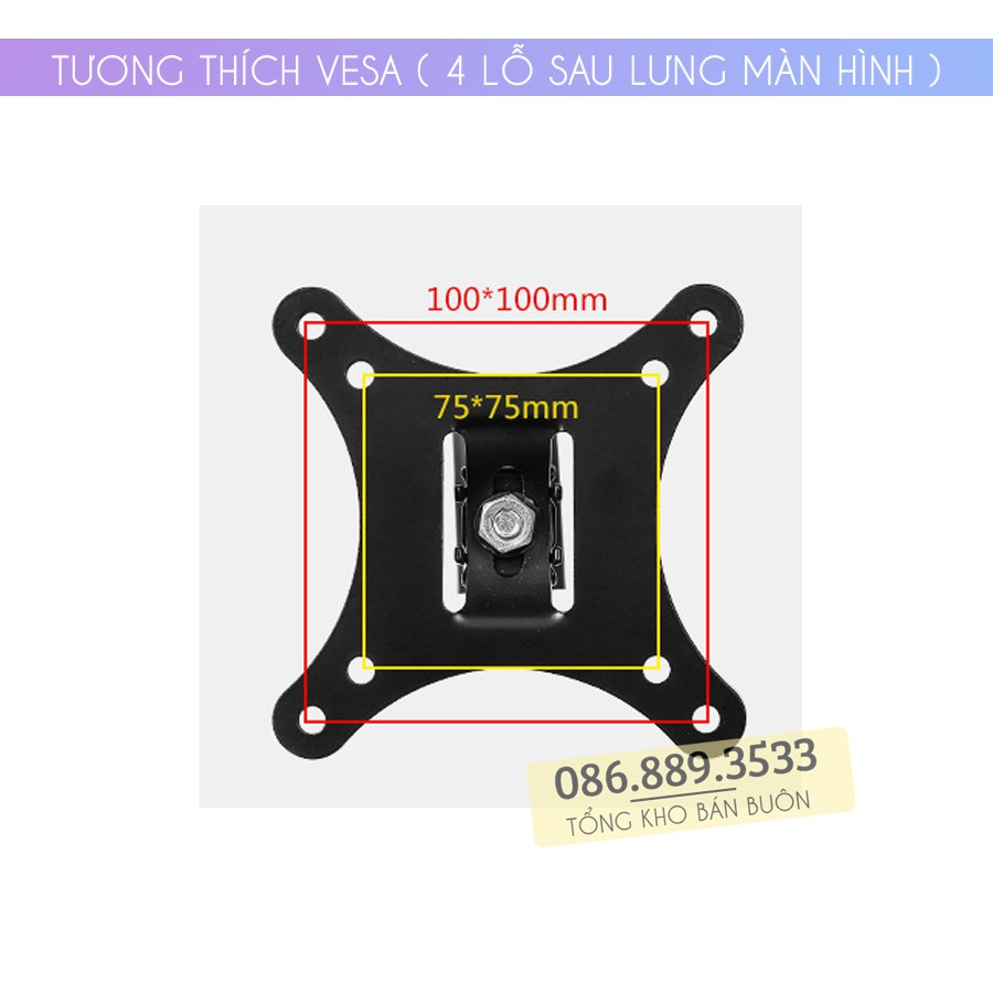 Giá treo màn hình máy tính xoay đa năng ErgoTek E02 17 - 32 inch - Xoay trái/phải 180 độ