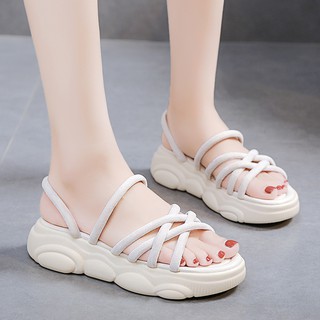 Sandal Nữ Đế Dày Thời Trang Hàn 2018