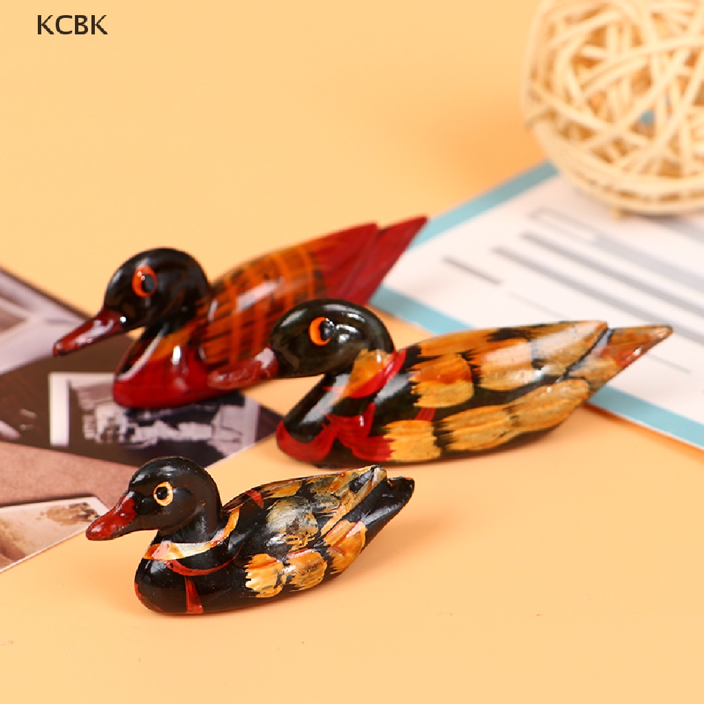 KC 2Pcs Vintage Resin Pair Of Mandarin Ducks Chopstick Holder For Home Decor BK