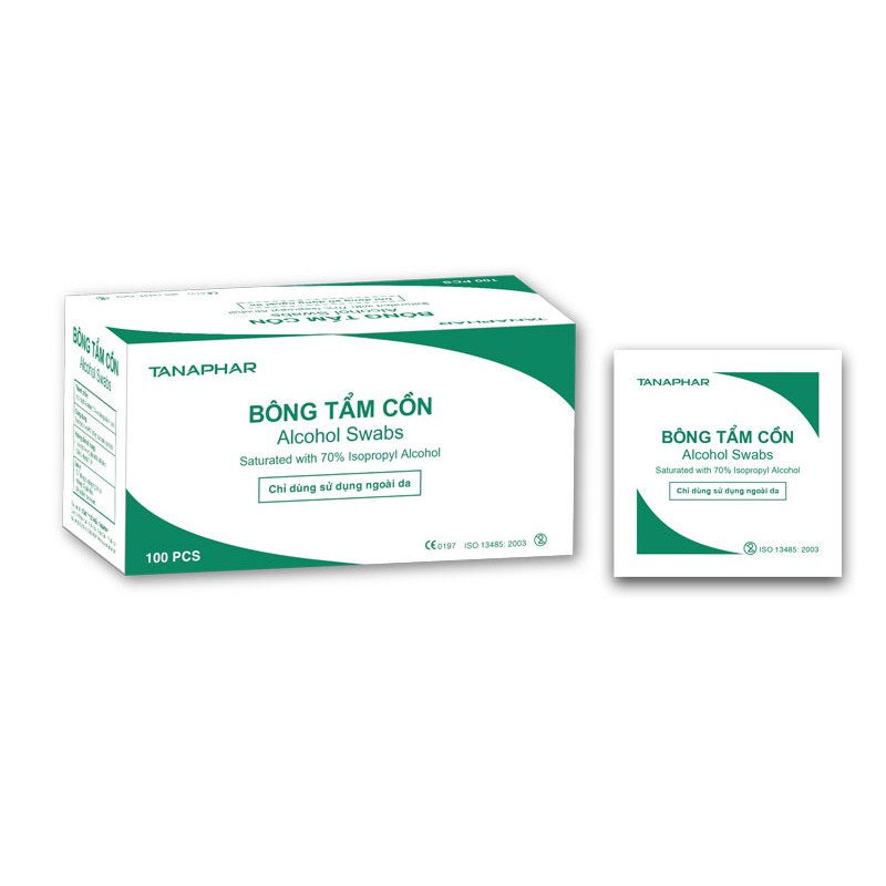 Bông tẩm cồn tanaphar
