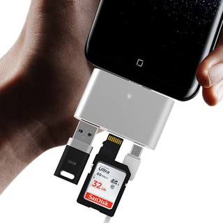 HUB OTG TYPE-C ĐA NĂNG HỖ TRỢ (USB, THẺ SD, TF)