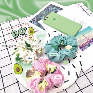 Dây buộc tóc Scrunchies Bơ