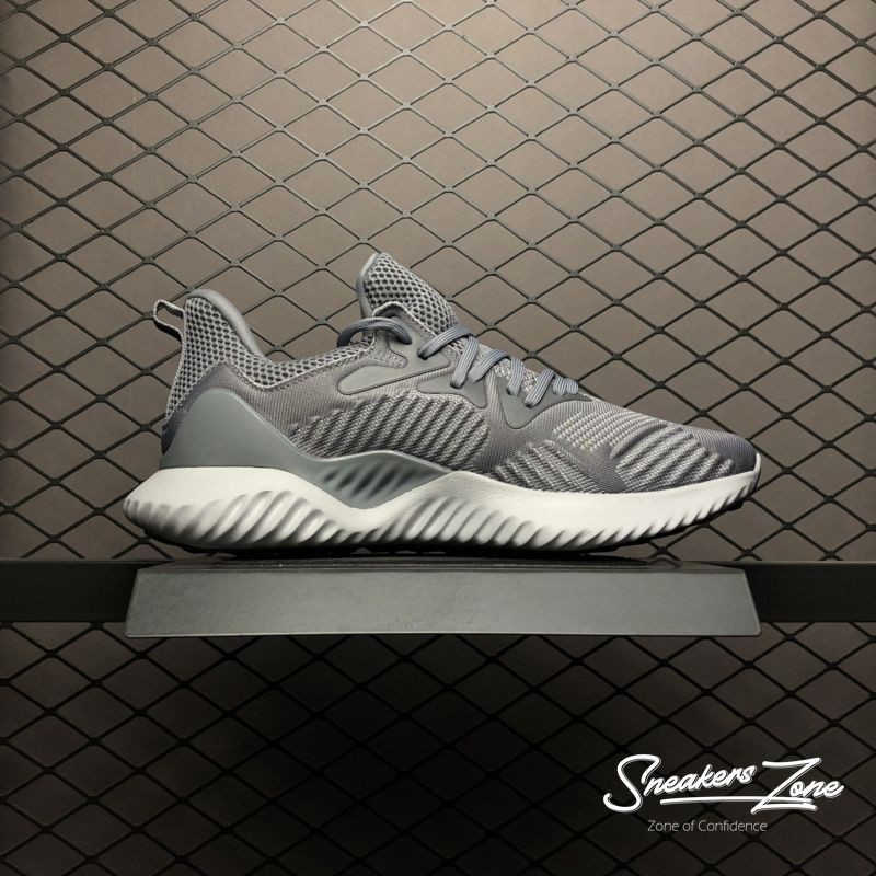 (FREESHIP+HỘP+QUÀ) Giày Thể Thao Sneakers   ALPHABOUNCE Beyond 2018 Grey white Xám đế trắng cực đẹp cho cả nam và nữ