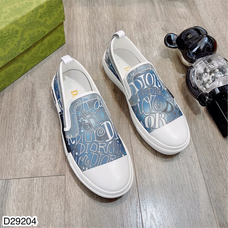 Giày thể thao nam siêu hot - giày Slip-on d i o r , giày buộc dây dập chữ siêu nét cho nam - giày nam dior.