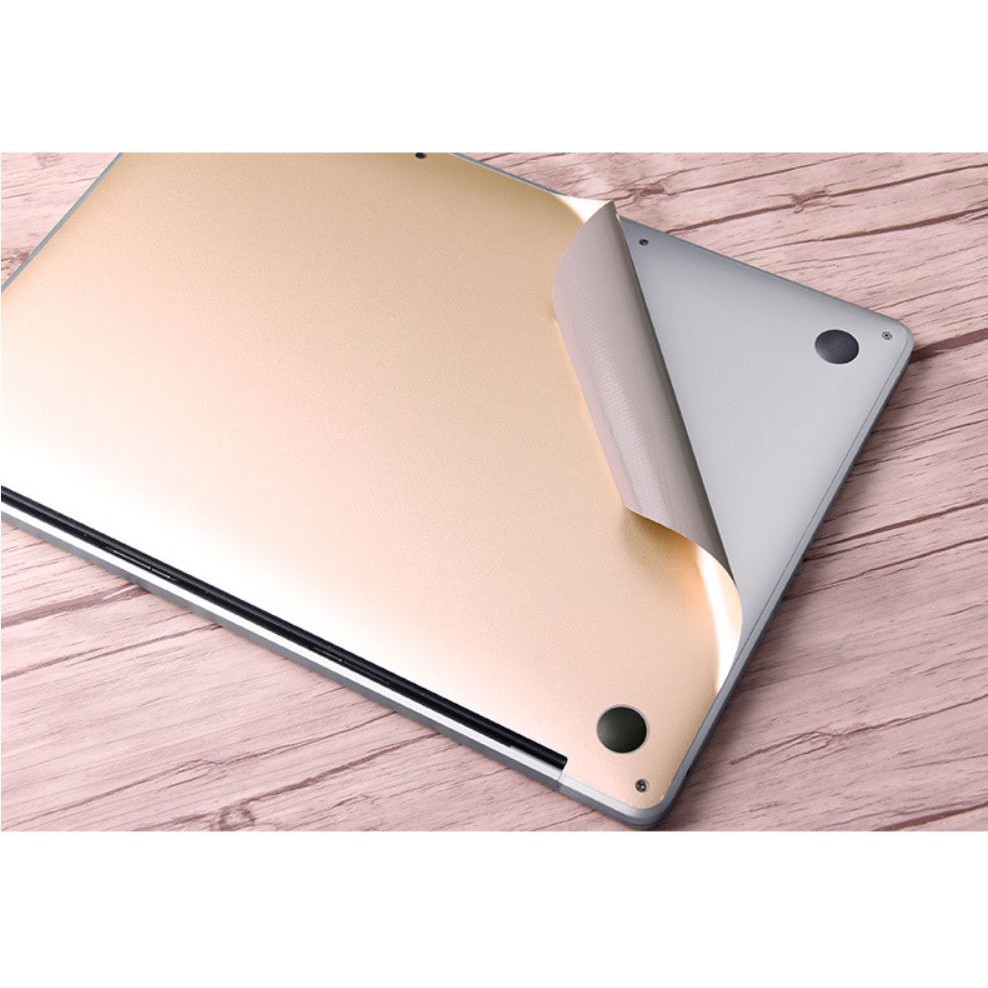 Bộ dán Macbook JRC 4in1 màu xám/bạc/gold/rose gold. Dán macbook air, macbook pro đủ dòng