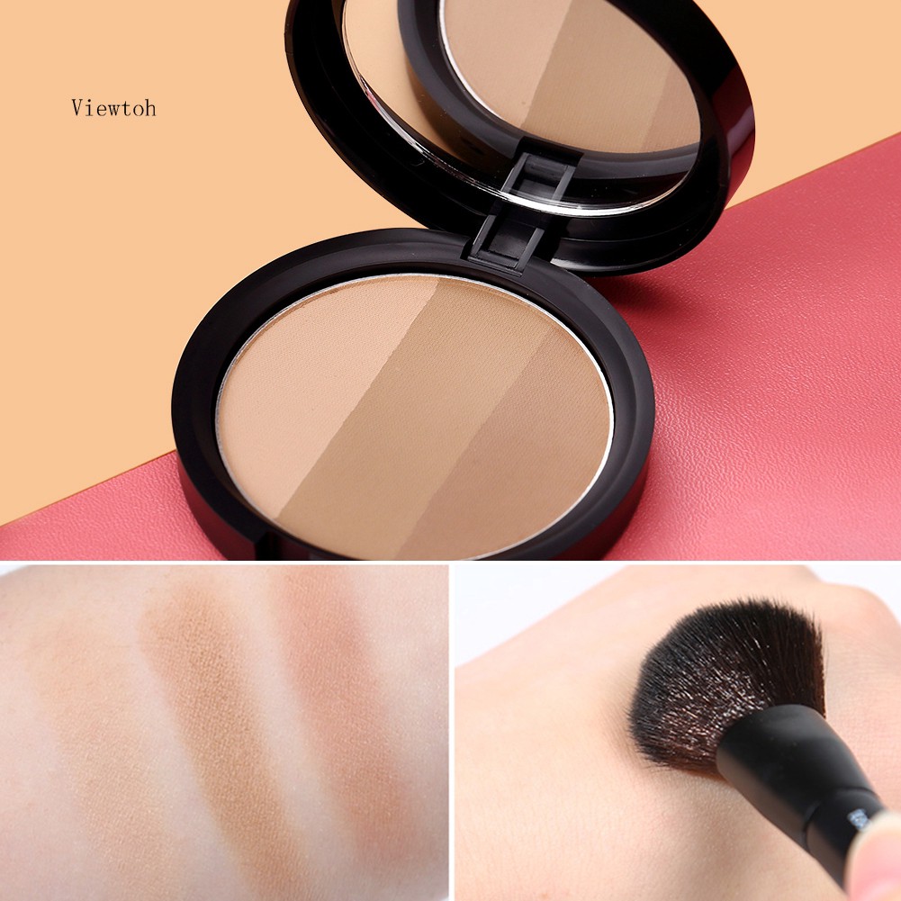 Hộp phấn tạo khối/bắt sáng 3 tông màu lâu trôi chống thấm nước | BigBuy360 - bigbuy360.vn