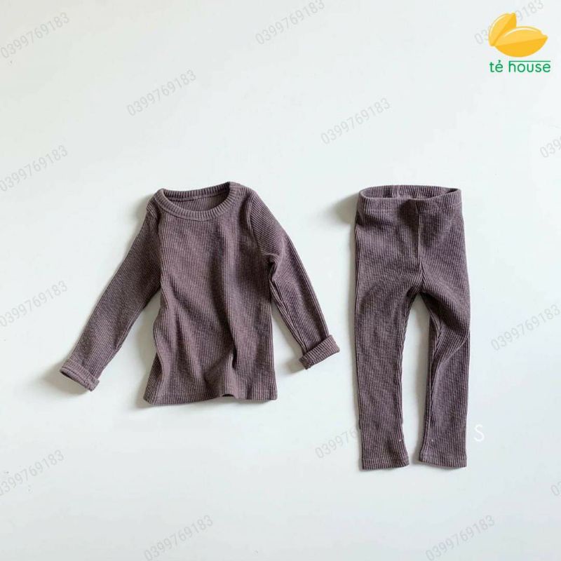 bộ thun gân thu đông ôm sát