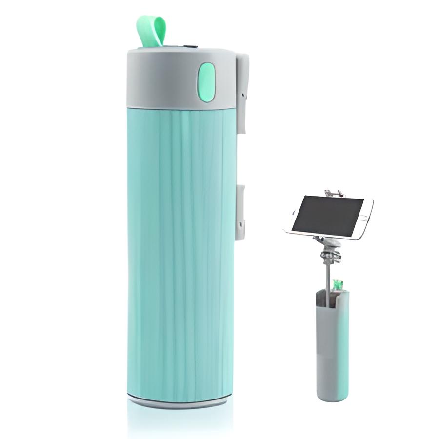 Loa Bluetooth Rock Space RAU0583 kiêm gậy Selfie đa năng 4 in 1 kiêm pin dự phòng 2000mAh - hàng nhập khẩu