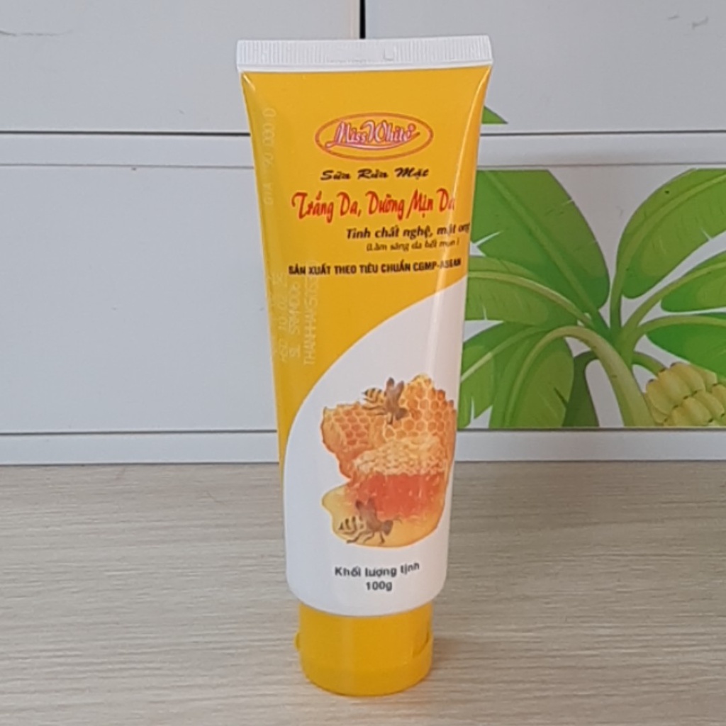 COMBO 2 SỬA RỬA MẶT MỤN Miss White 100g, KEM MỤN VÀ THÂM 12G