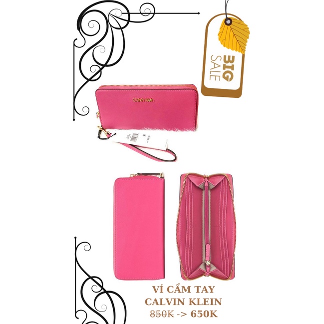 - Ví CALVIN KLEIN Màu Hồng
