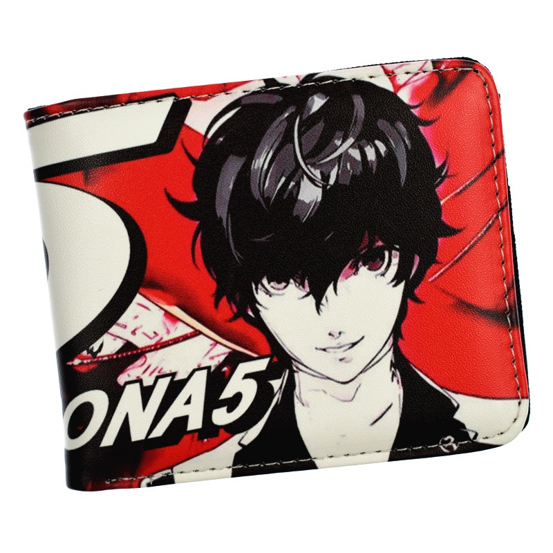Ví Da Gập Đôi Persona 5 Thời Trang Dành Cho Nam Giá Đỡ