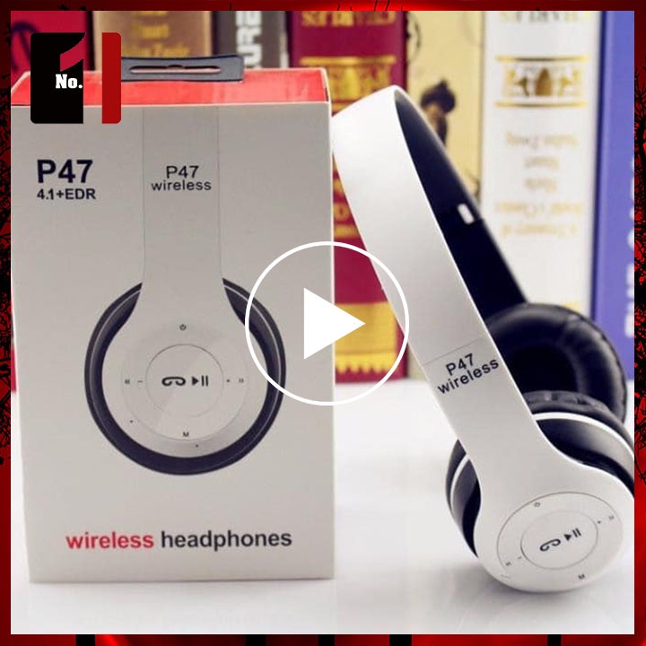 Tai Nghe Chụp Tai Headphone Bluetooth Không Dây WIRELESS P47 Tai Nghe Nhạc Điện Thoại Blutooth