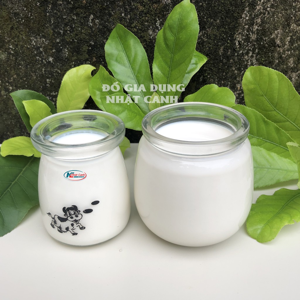 Hũ thủy tinh làm sữa chua các tiện dụng loại 1 có hũ 100ml và hũ 200ml - Giá Hủy Diệt