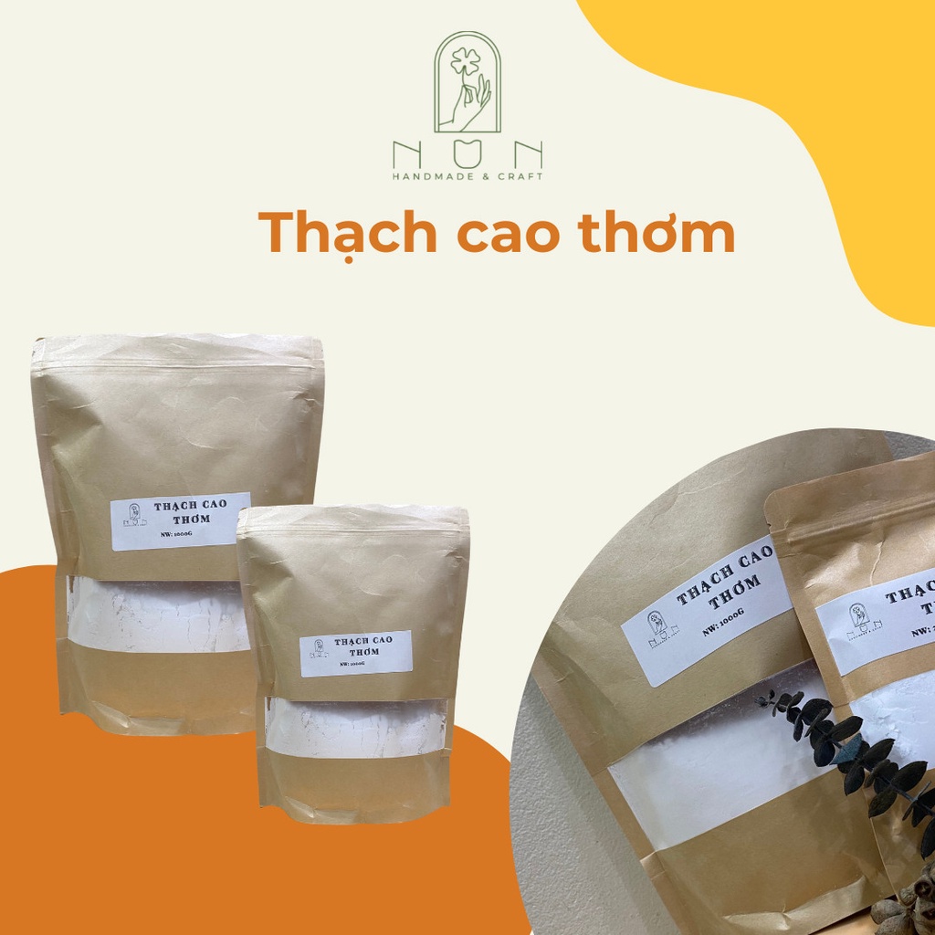 Bột Khuếch Tán Tinh Dầu - Thạch Cao Thơm Chuyên Dụng Làm Sáp Treo,Khay Đựng Đế Lót Ly,Cốc Nến Handmade DIY