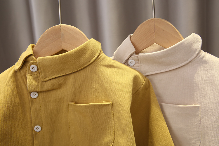 Áo khoác sơ mi tay dài thời trang xuân thu lịch lãm dành cho bé trai