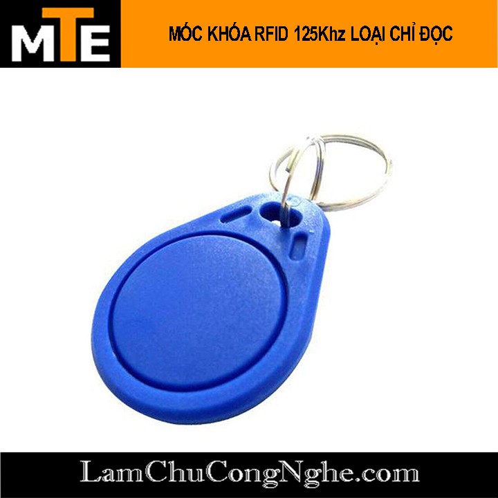 Thẻ từ RFID 125Khz dạng móc khóa (thẻ ID chip TK4100 dùng làm thẻ nhân viên, thang máy ...)