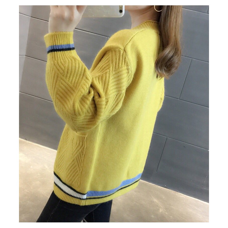 [KÈM QUÀ TẶNG] Áo Khoác Len Cadigan Dáng Ngắn Chất Đẹp Có Túi Phối Nút nhiều Màu Cực Xinh NaziAOLEN01 | BigBuy360 - bigbuy360.vn