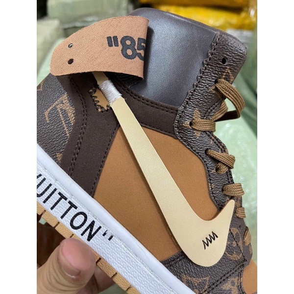 GIÀY JD1 LV HOA NÂU 1:1 SC