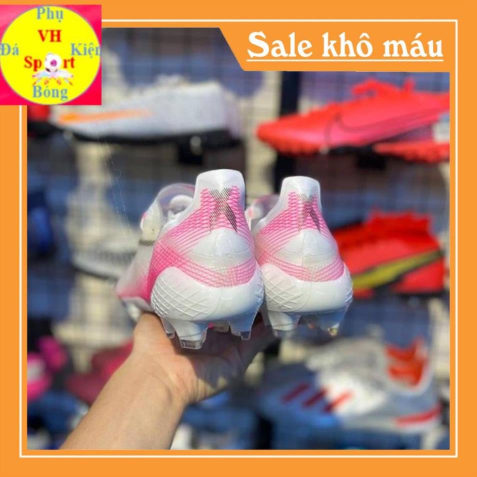 Giày đá bóng sân cỏ tự nhiên Adidas X 20.1 FG Hồng Trắng % }}