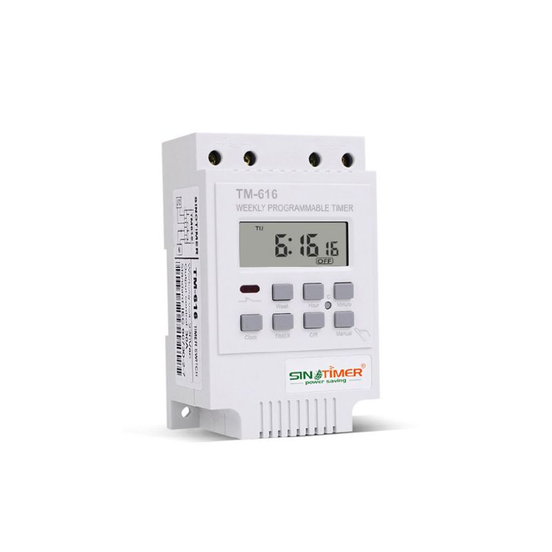 Công Tắc Hẹn Giờ Điện Tử 220V 30A 17 Thiết Bị Lập Trình 7 Ngày